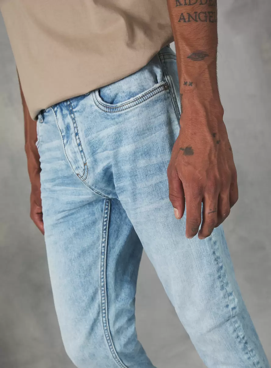 Men Super Skinny Jeans In Stretch Denim D006 Azure Denim Days - 2