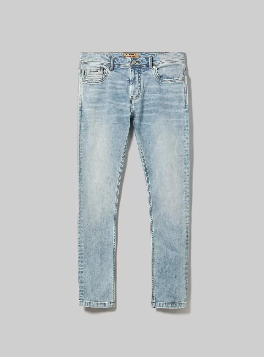 Men Super Skinny Jeans In Stretch Denim D006 Azure Denim Days - 4