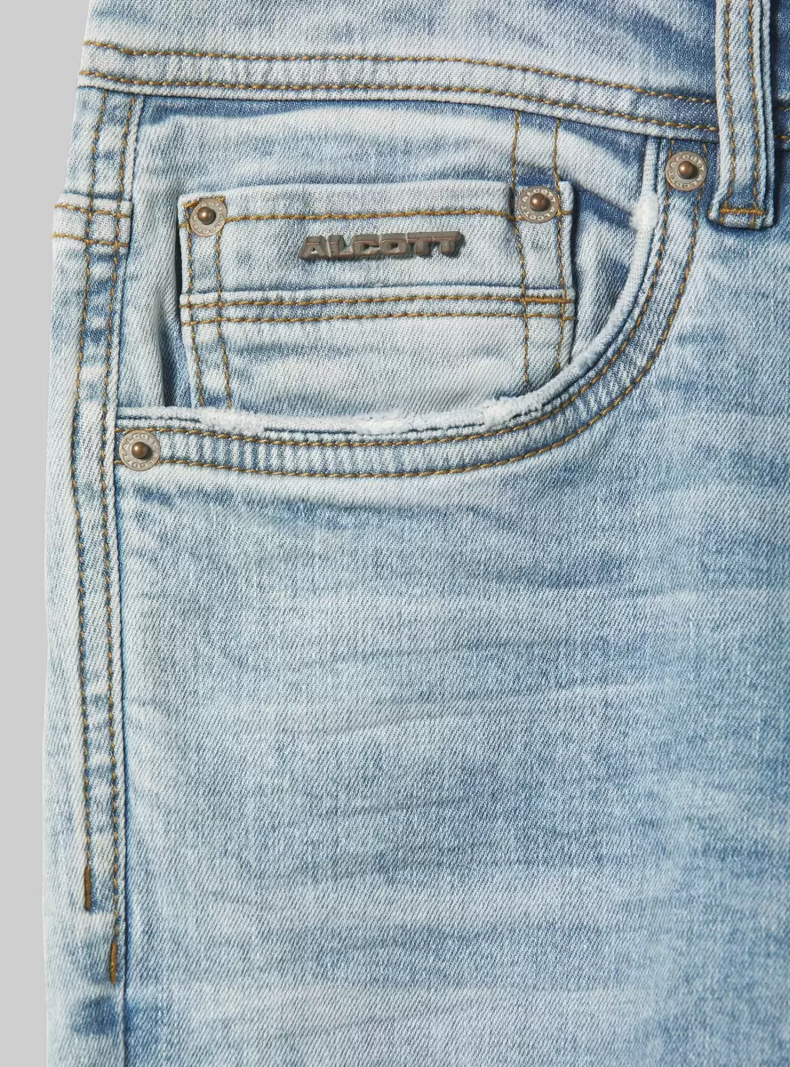 Men Super Skinny Jeans In Stretch Denim D006 Azure Denim Days - 5