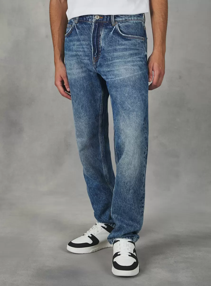 Denim Days Straight Fit Cotton Jeans Men D004 Medium Light Blue - 1