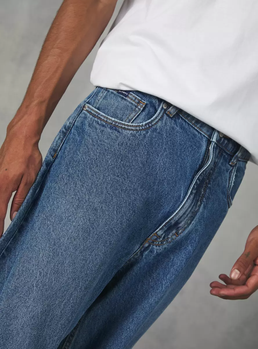 Men D003 Medium Blue Denim Days Loose-Fit Jeans - 2