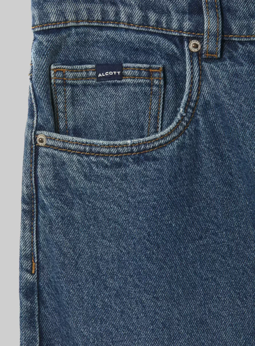 Men D003 Medium Blue Denim Days Loose-Fit Jeans - 5