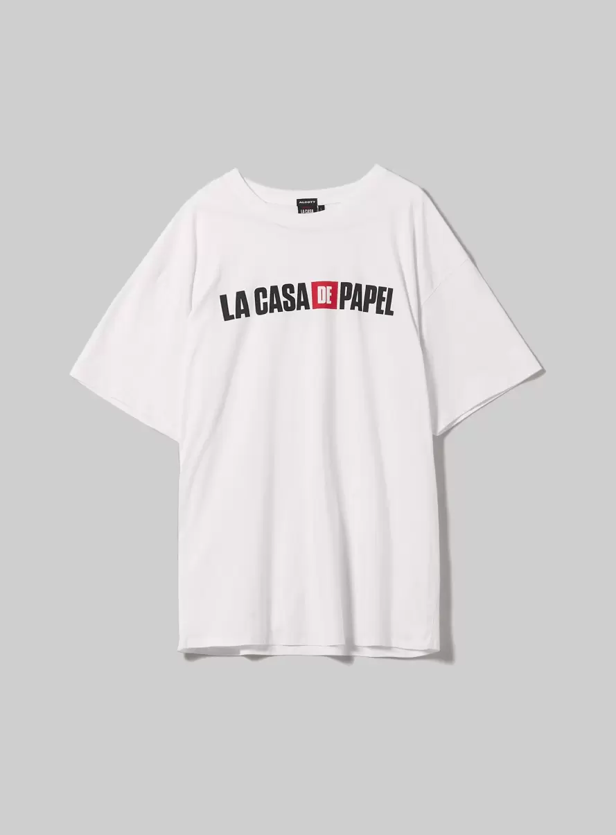 T-Shirt La Casa De Papel / Alcott T-Shirt Wh3 White Men - 4