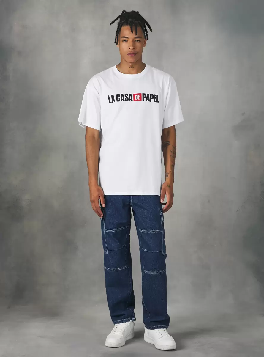 T-Shirt La Casa De Papel / Alcott T-Shirt Wh3 White Men