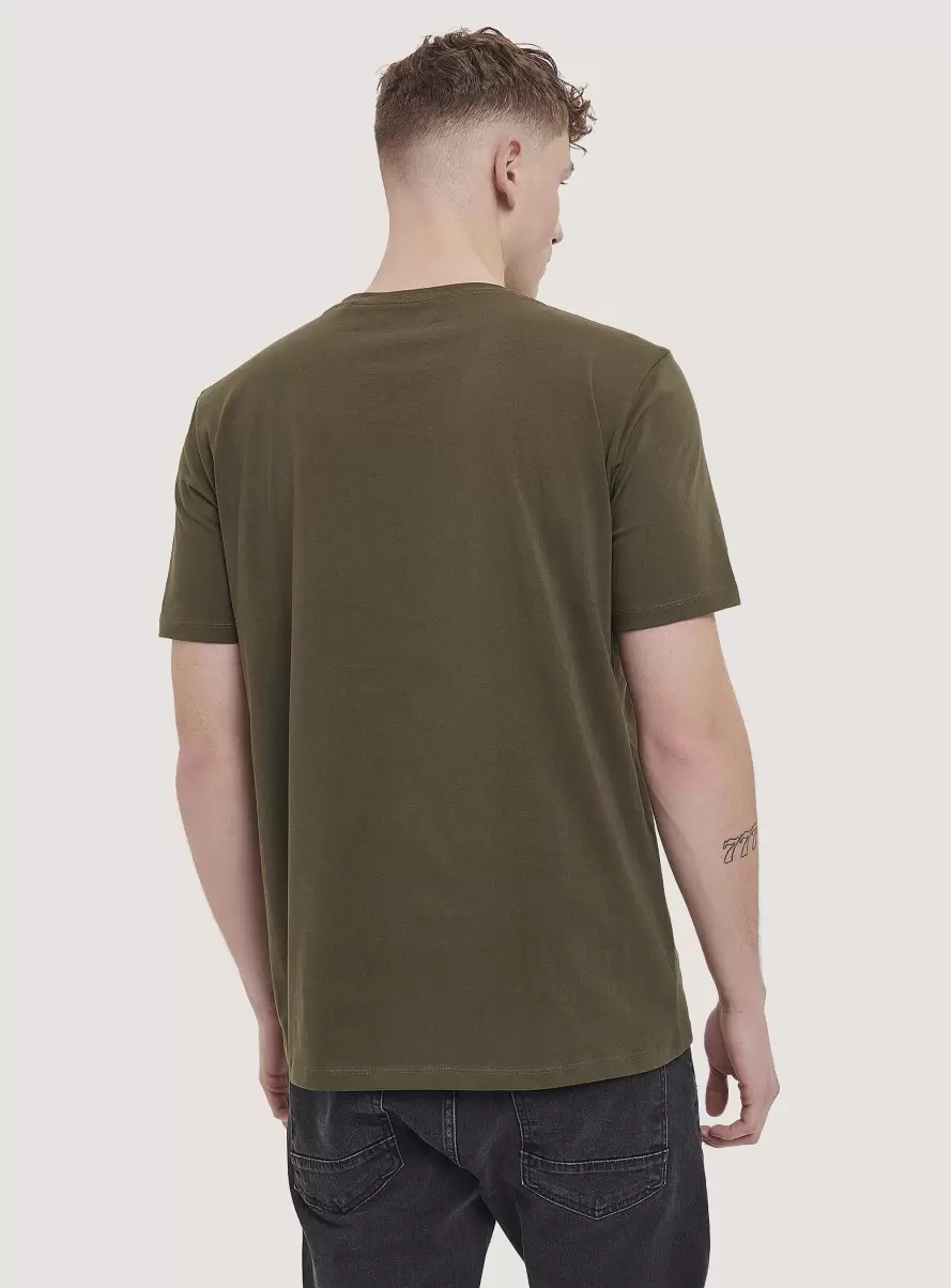 C5587 Kaky Men T-Shirt Basic Cotton T-Shirt - 3