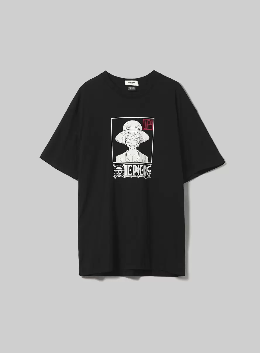Men Bk1 Black T-Shirt One Piece / Alcott T-Shirt - 4