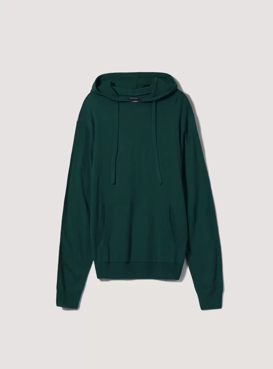 Gn1 Green Dark Men Sweaters Hooded Pullover - 3
