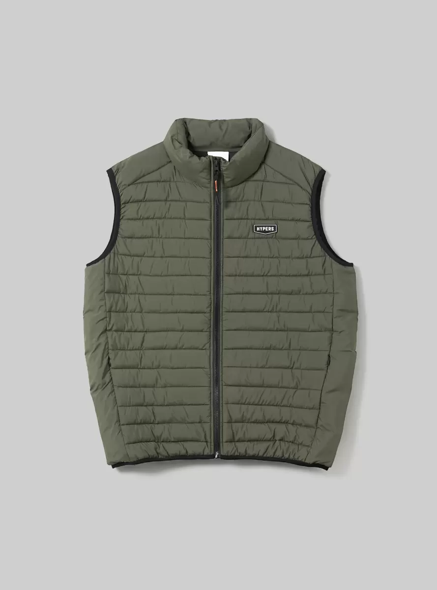 Ky2 Kaky Medium Padded Sleeve Jacket With Contrasting Zip Men Jackets - 4