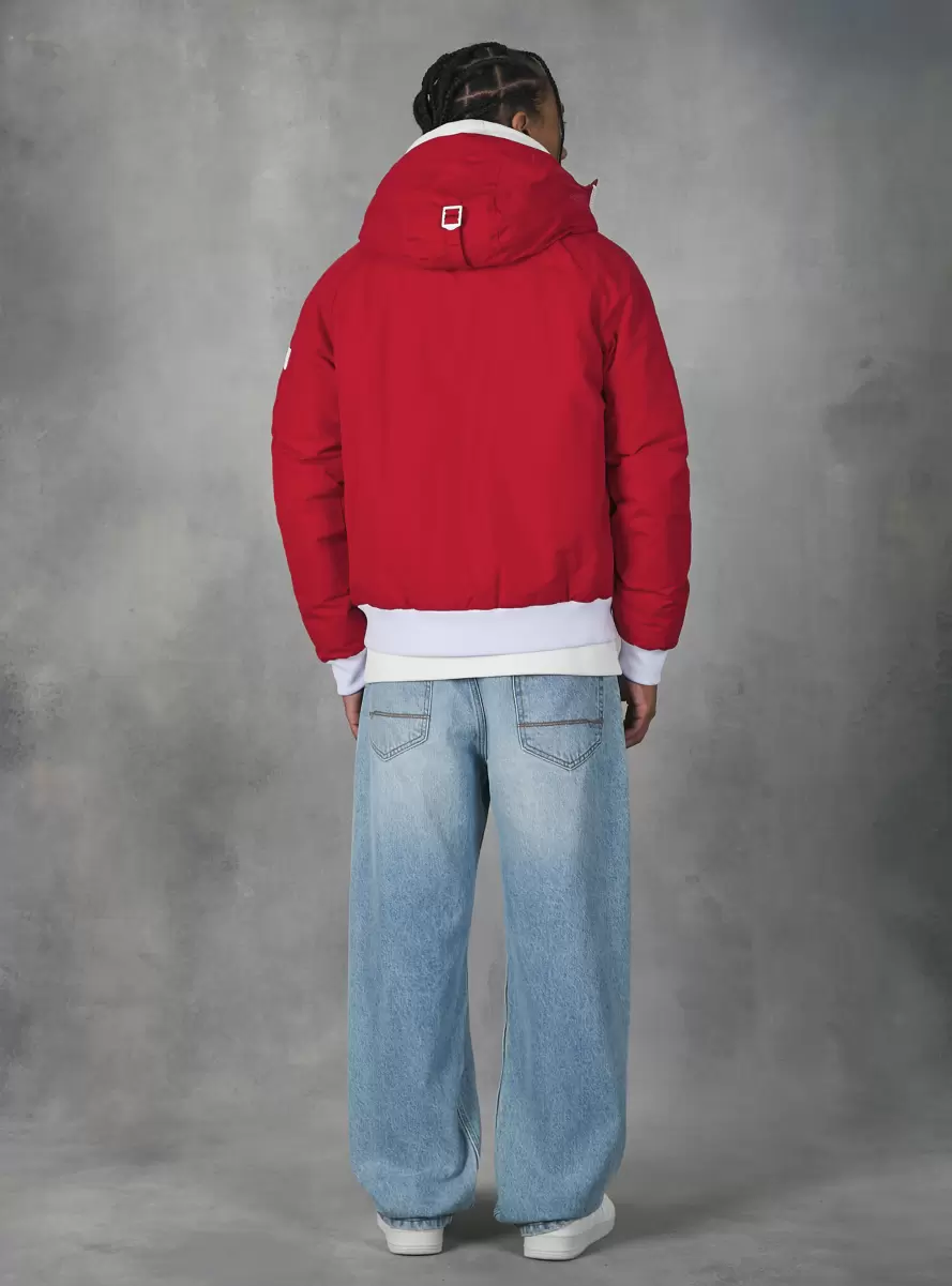 Rd2 Red Medium Hooded Jacket With Recycled Padding Jackets Men - 3