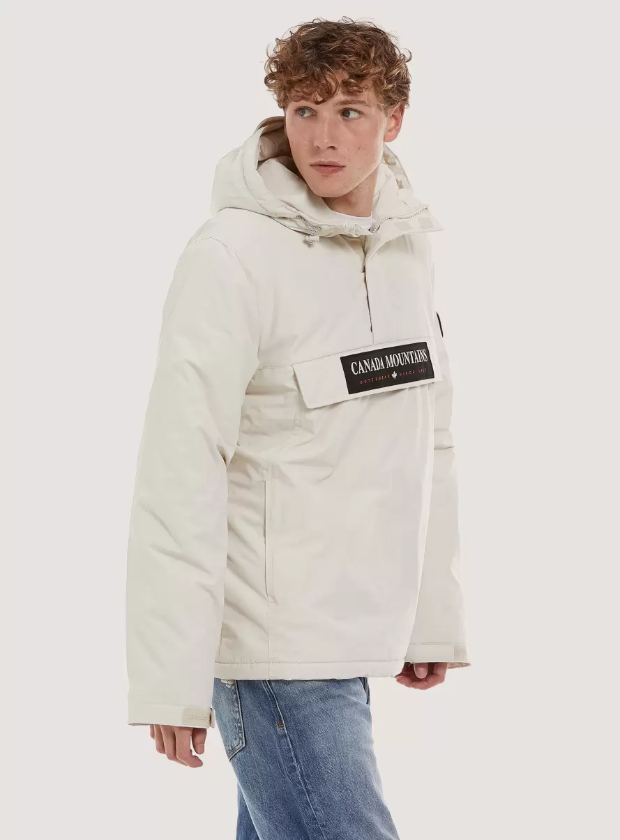 Anorak Jacket With Recycled Padding Men Jackets Wh2 White - 2