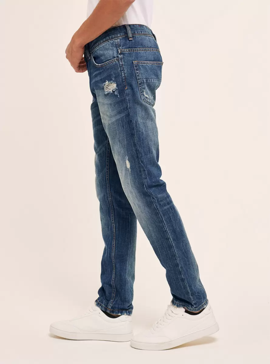 Men Jeans Azure Jeans Slim Fit - 2