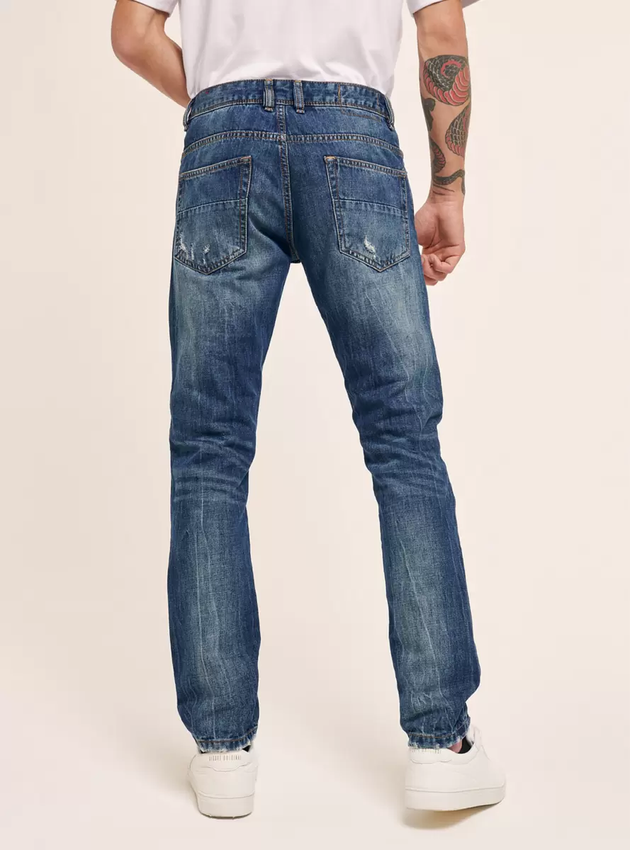 Men Jeans Azure Jeans Slim Fit - 3