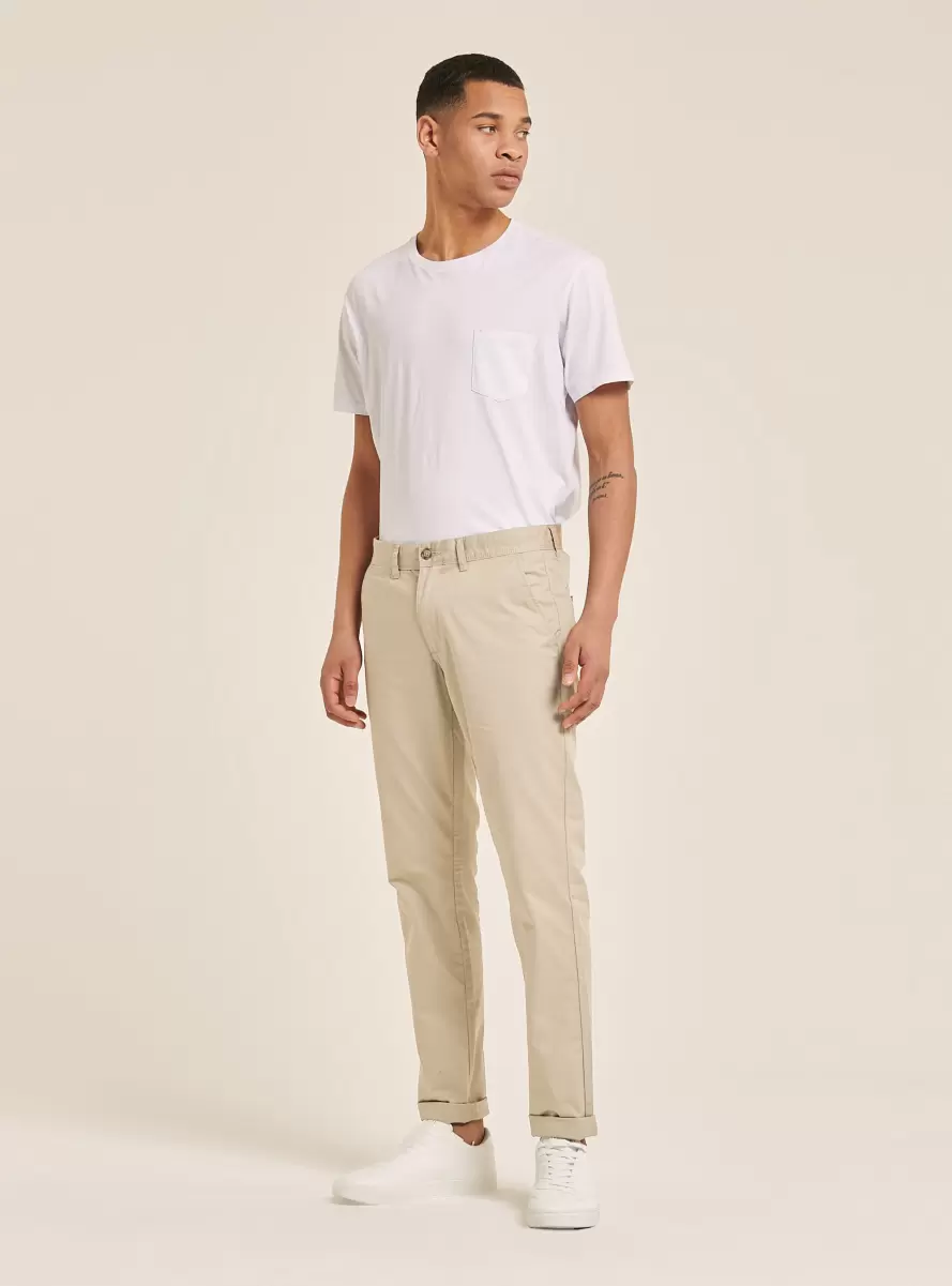 Twill Chinos C029 Sand Trousers Men - 1