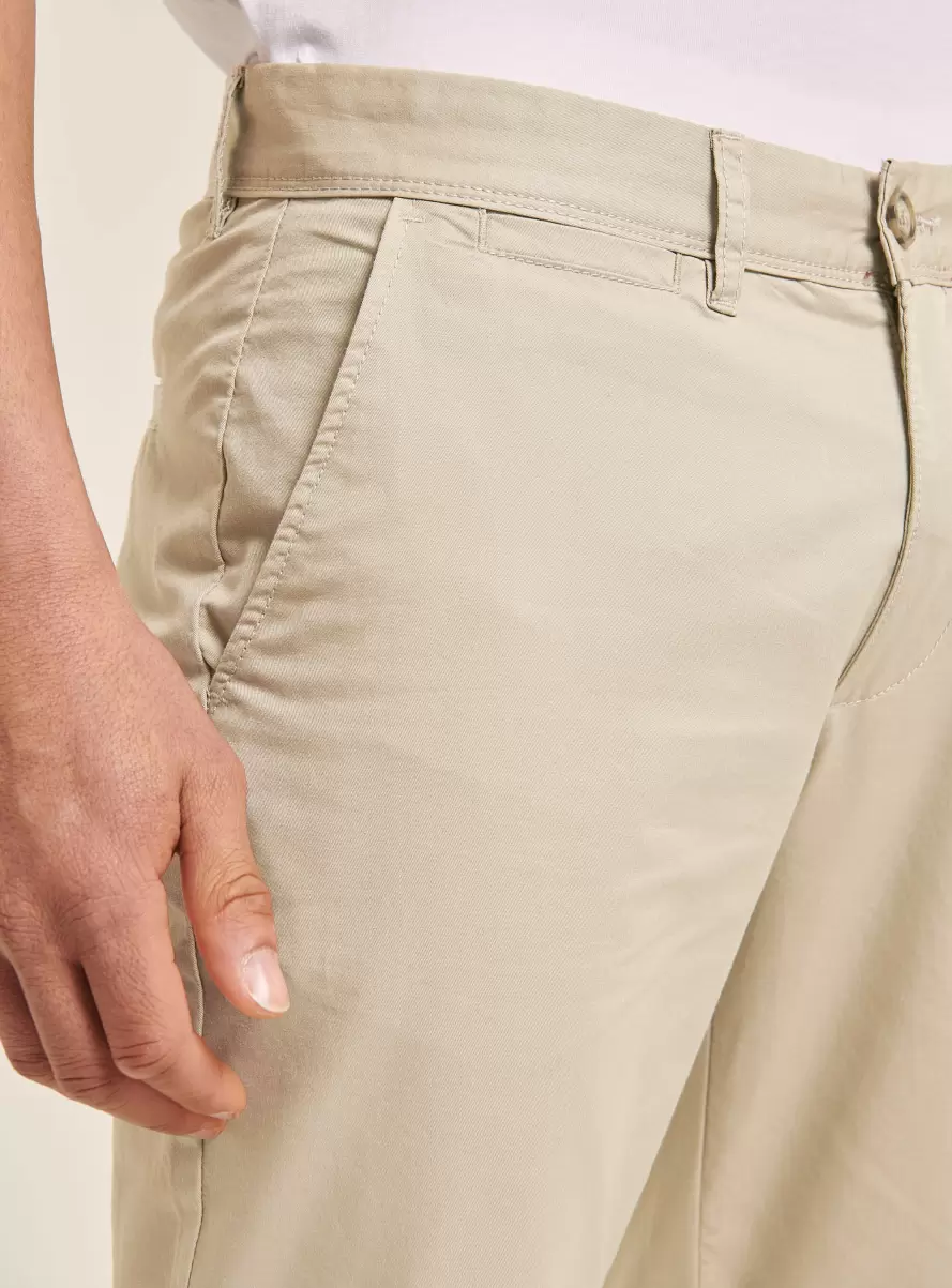 Twill Chinos C029 Sand Trousers Men - 3