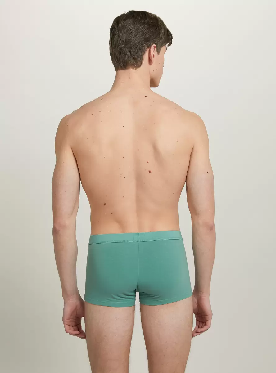 Underwear Set Of 3 Pairs Of Stretch Cotton Boxer Shorts Men Ky3 Kaky Light - 4