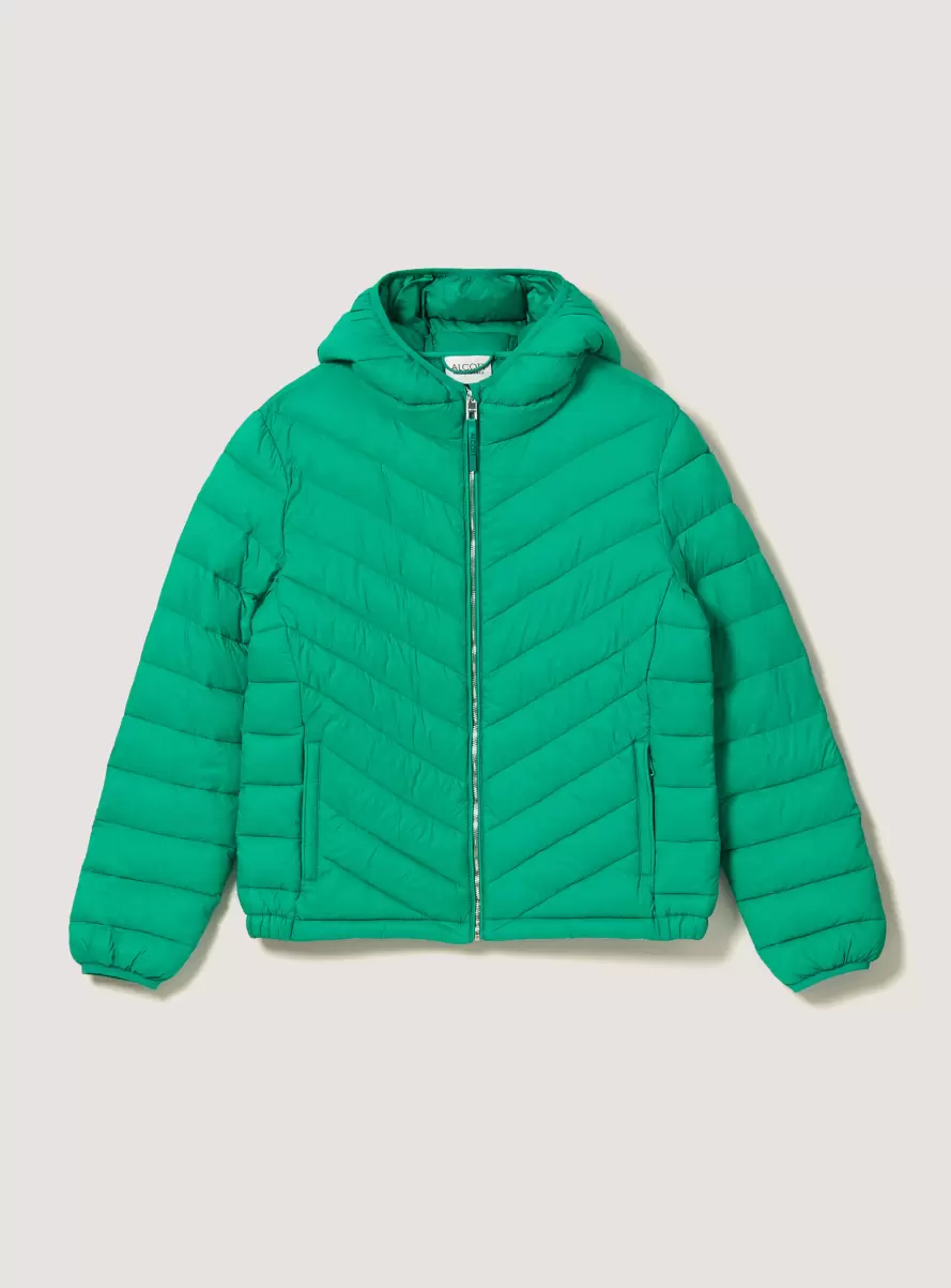 Jacket With Recycled Padding Gn2 Green Medium Women Jackets - 3