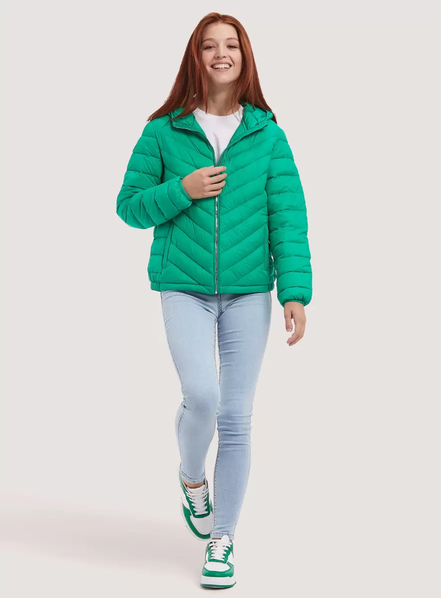 Jacket With Recycled Padding Gn2 Green Medium Women Jackets