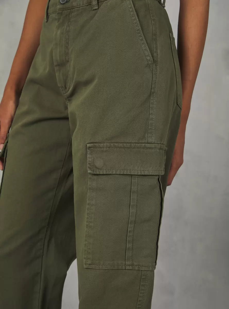 Ky2 Kaky Medium Trousers Twill Cargo Trousers Women - 2