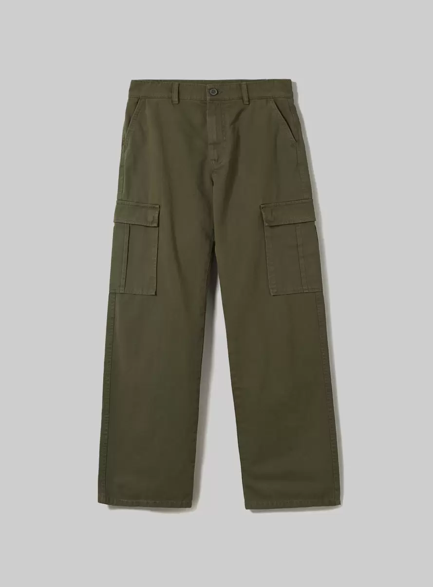Ky2 Kaky Medium Trousers Twill Cargo Trousers Women - 5