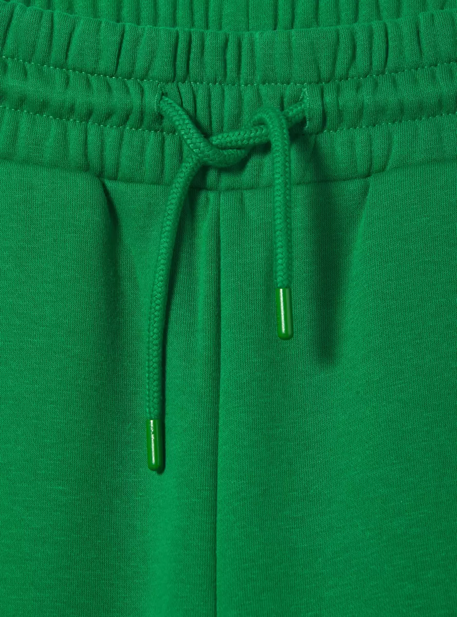 Plush Jogger Trousers Gn2 Green Medium Women Trousers - 5