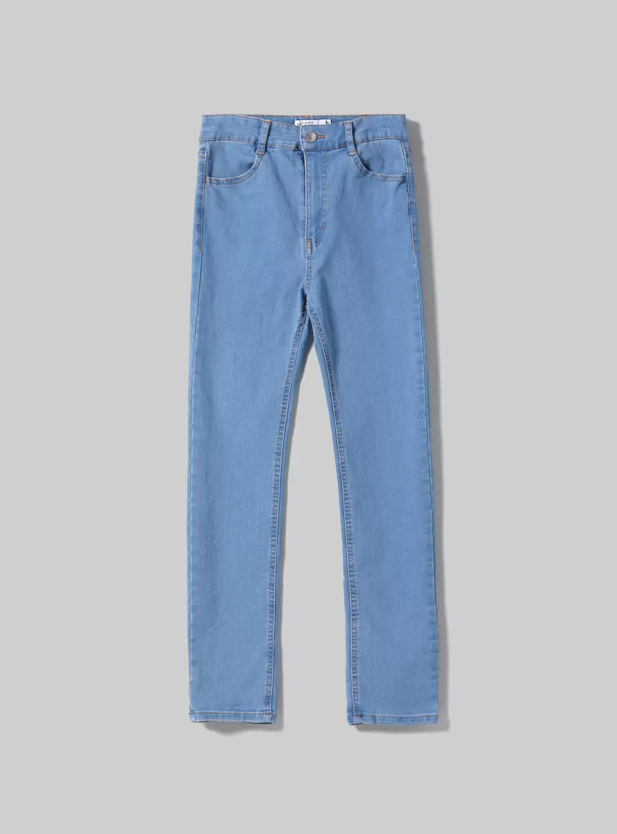 Women Skinny Fit High Waist Jeans D006 Azure Jeans - 4