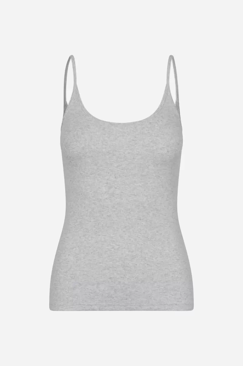 Enally Sl Top 5314 Envii Women Light Grey Mel (Ally) Sturdy T-Shirts & Tops - 3