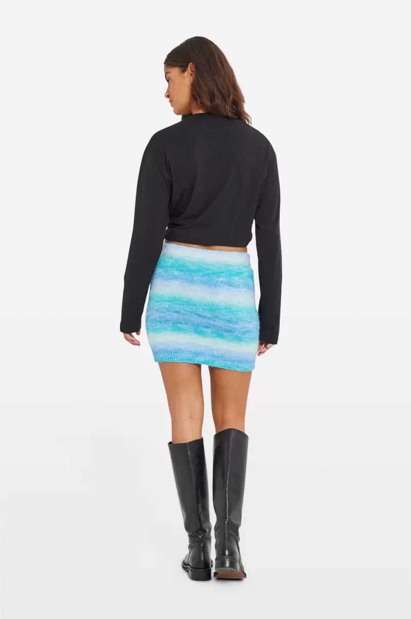 Envii Women Enbabette Knit Skirt Exb 6951 Voucher Skirts & Shorts Blue Palette - 2