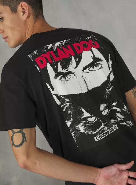 T-Shirt Dylan Dog / Alcott T-Shirt Men Bk1 Black