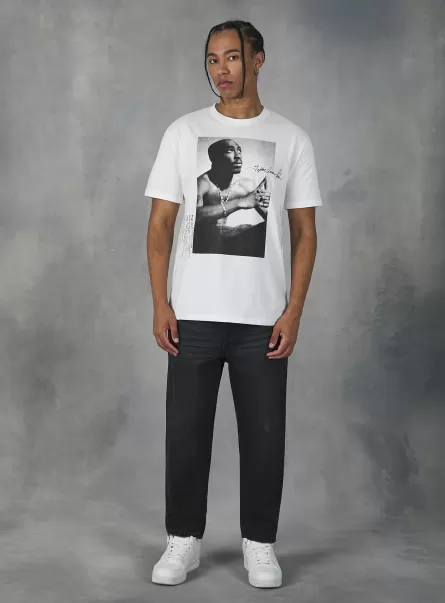 Wh1 Off White Tupac / Alcott T-Shirt T-Shirt Men