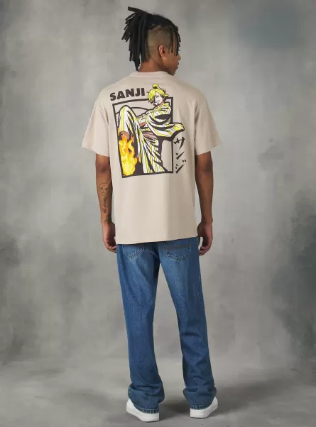 Bg2 Beige Medium T-Shirt One Piece / Alcott T-Shirt Men