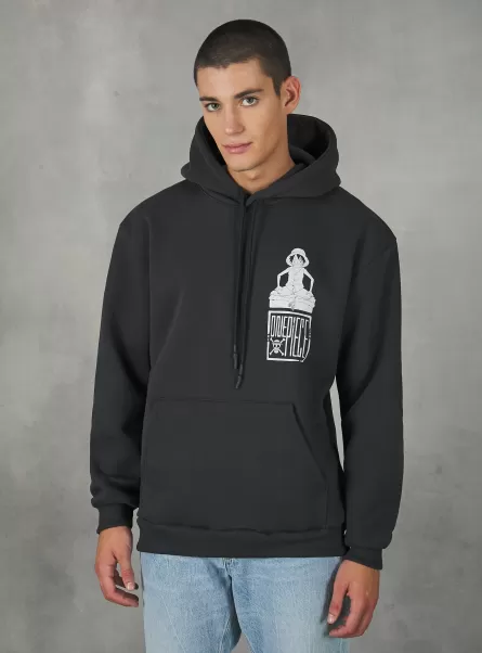 Sweatshirts Men One Piece Sweatshirt / Alcott Bk3 Black Charcoal