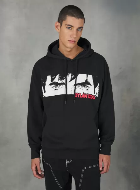 Sweatshirts Bk1 Black Felpa Dylan Dog / Alcott Men