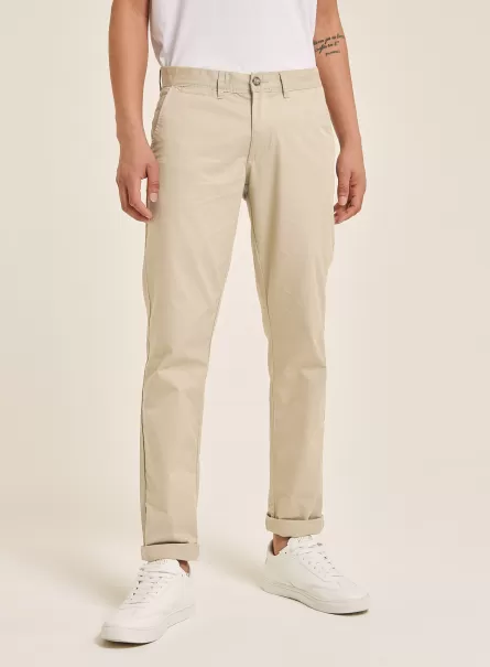 Twill Chinos C029 Sand Trousers Men