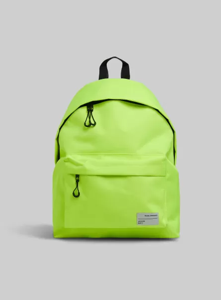 Backpack Plain-Coloured Backpack Men Fye1 Fluo Dark Yellow