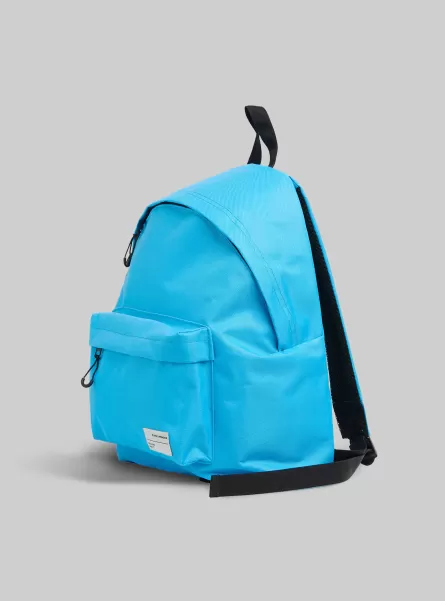 Plain-Coloured Backpack Men Faz2 Fluo Medium Azure Backpack