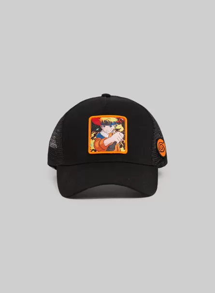 Bk1 Black Cappello Naruto / Alcott Hats Men