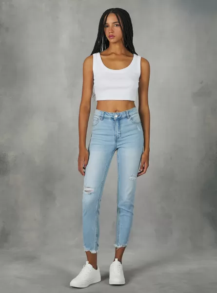 Skinny Jeans With Push-Up Effect Denim Days Women D006 Azure