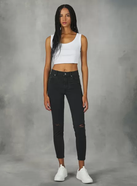 Skinny Jeans With Push-Up Effect D000 Black Denim Days Women