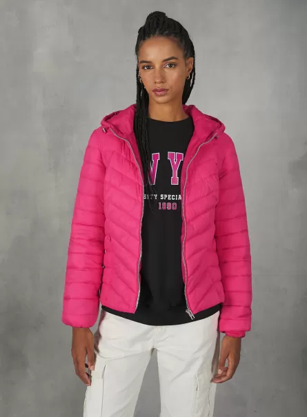 Women Jackets Fx3 Fuxia Light Jacket With Recycled Padding
