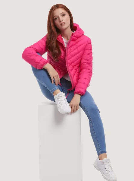 Women Fx3 Fuxia Light Jackets Jacket With Recycled Padding