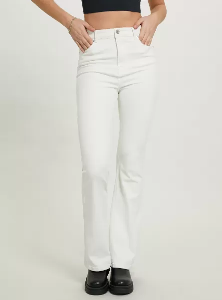 Trousers Wh1 Off White Women Stretch Twill Flare Trousers
