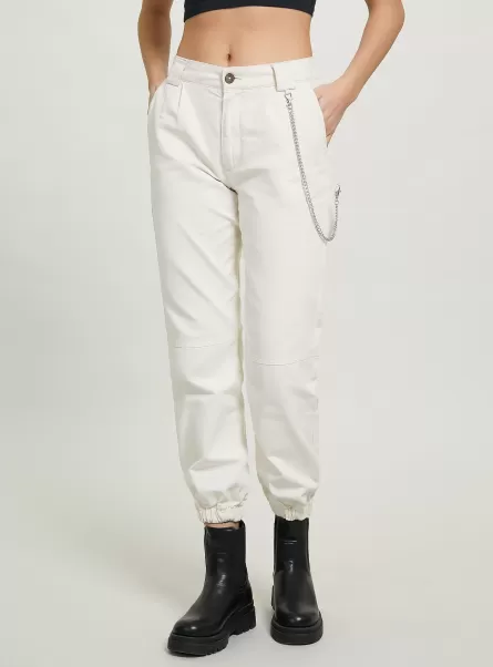 Trousers Wh1 Off White Women Jogger Trousers With Chain