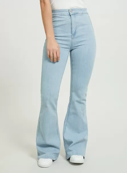 D006 Azure Jeans Jeggings Flare High Waist Women