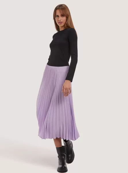 Lc2 Lillac Medium Women Pleated Midi Skirt Skirts And Shorts