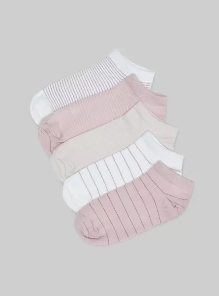 Women Socks Set Of 5 Pairs Of Socks Multicolor