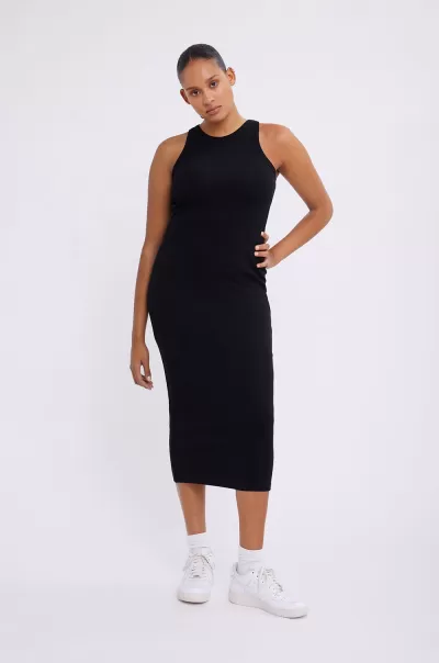 Envii Women Vintage Dresses Black Enally Racer Dress 5314