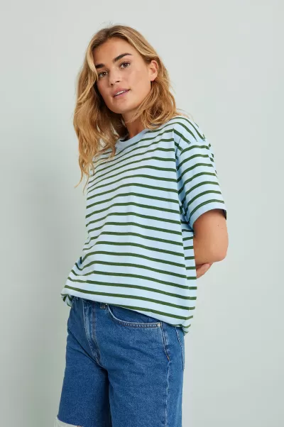 Comfortable Enkulla Ss Stripe 5310 Pirouette-Navy Stripe Women Envii T-Shirts & Tops
