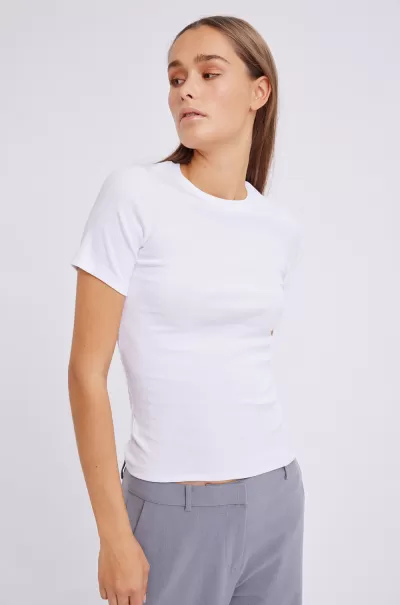 Affordable T-Shirts & Tops Women Enally Ss O-N Tee 5314 Envii Deep Lichen Green