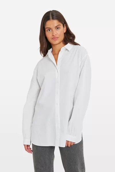 Sale Women Envii Blouses & Shirts White Enfaber Ls Shirt 7119